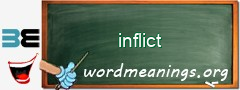 WordMeaning blackboard for inflict